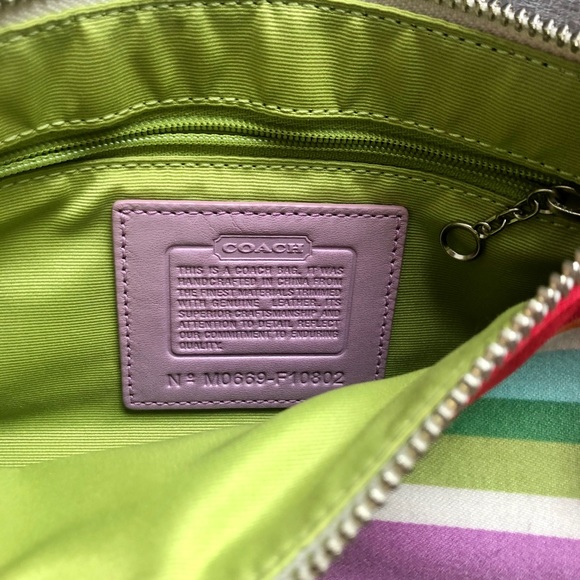 Coach Rainbow Striped Mini Bag - Picture 6 of 8